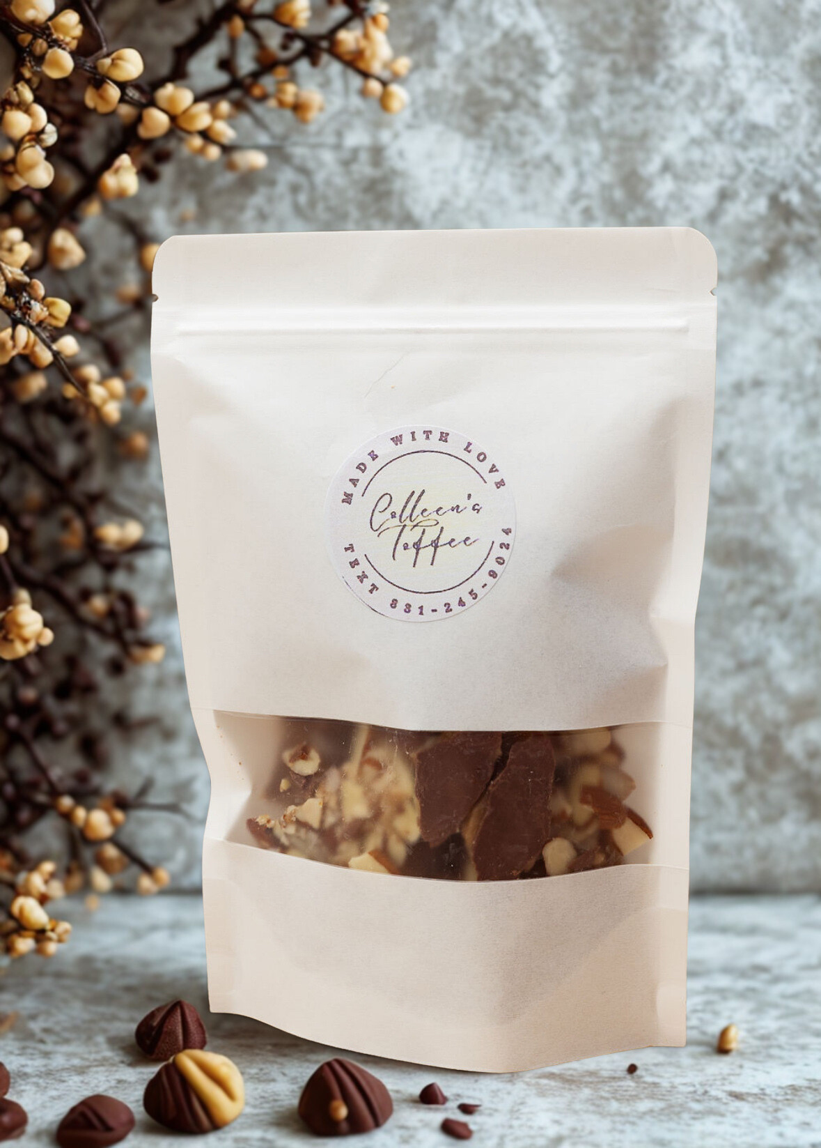 Dark Chocolate Butter Toffee (2 oz)